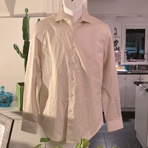 Cream casual button down shirt Le Château